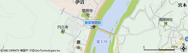 飯富橋周辺の地図