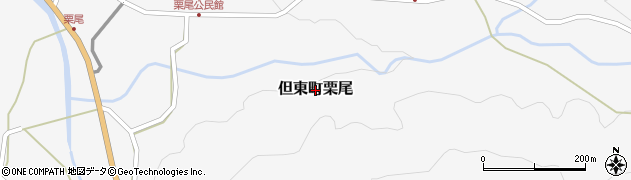 兵庫県豊岡市但東町栗尾周辺の地図