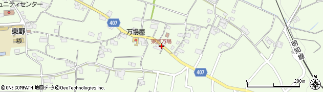 東野万場周辺の地図