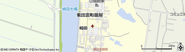 島根県松江市崎田周辺の地図
