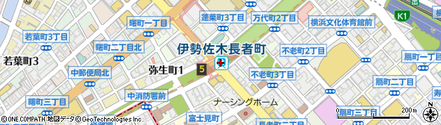 伊勢佐木長者町駅周辺の地図