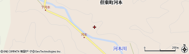 兵庫県豊岡市但東町河本613周辺の地図