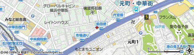 湘南信用金庫元町中華街支店周辺の地図