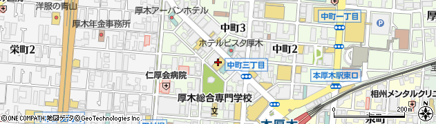ホットヨガスタジオ ラバ 本厚木店(LAVA)周辺の地図