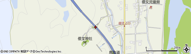 鳥取自動車道周辺の地図