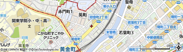 神奈川県横浜市中区初音町周辺の地図