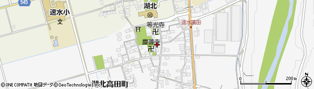 滋賀県長浜市湖北高田町周辺の地図