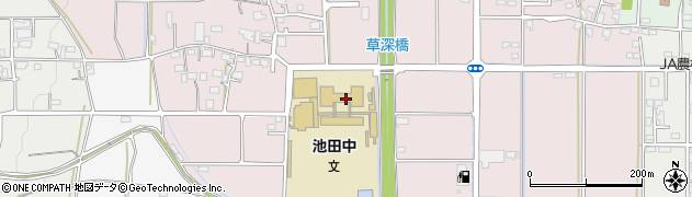 池田町立池田中学校周辺の地図