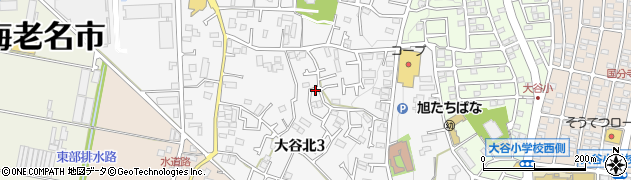 神奈川県海老名市大谷北周辺の地図
