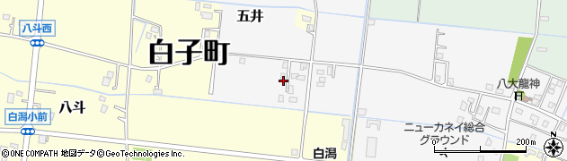 千葉県長生郡白子町五井2663周辺の地図