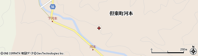 兵庫県豊岡市但東町河本556周辺の地図