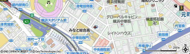 山下町公共駐車場周辺の地図