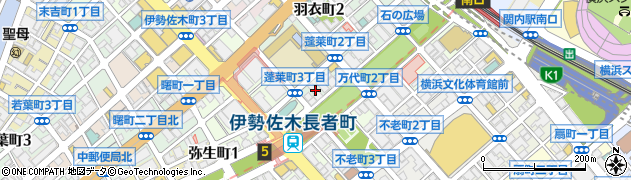 神奈川県横浜市中区蓬莱町3丁目107周辺の地図