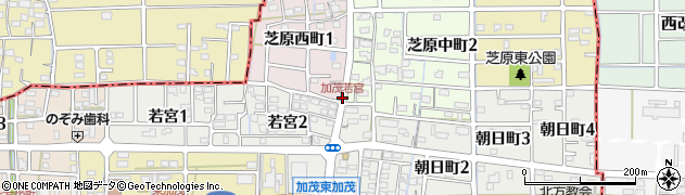 加茂若宮周辺の地図
