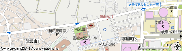 岐阜北郵便局　荷物集荷周辺の地図
