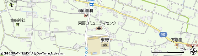 東野コミュニティセンター周辺の地図