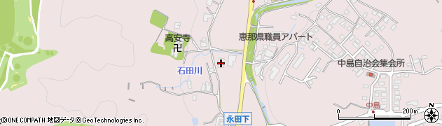 岐阜県恵那市長島町永田601周辺の地図
