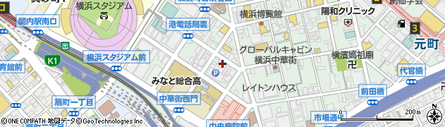 ホテルリブマックス横浜スタジアム前周辺の地図