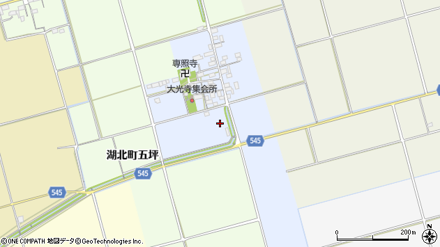 〒529-0351 滋賀県長浜市大光寺町の地図
