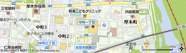 平塚信用金庫厚木支店周辺の地図