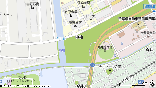 〒299-0267 千葉県袖ケ浦市中袖の地図