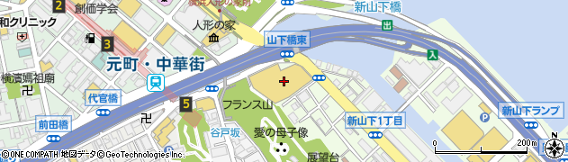 ＭＥＧＡドン・キホーテ港山下総本店周辺の地図