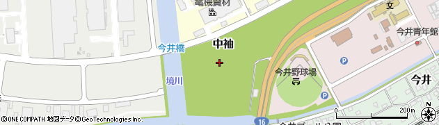 千葉県袖ケ浦市中袖周辺の地図