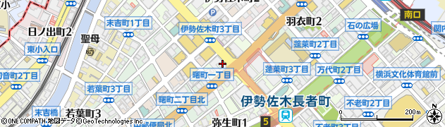 珈琲館伊勢佐木町店周辺の地図