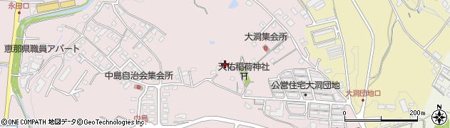 岐阜県恵那市長島町永田375周辺の地図