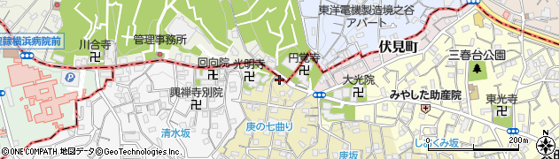 久保山霊堂前周辺の地図