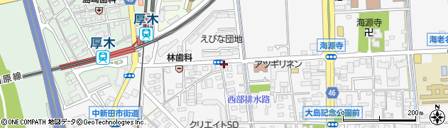 美洗館厚木駅前南店周辺の地図
