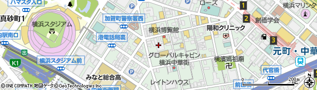 カラオケの鉄人 中華街店周辺の地図