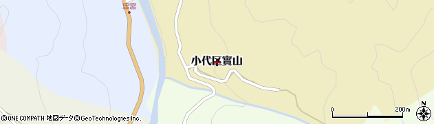 兵庫県香美町（美方郡）小代区實山周辺の地図