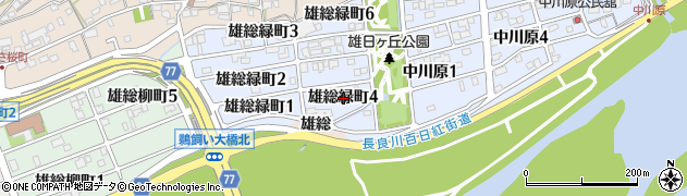 岐阜県岐阜市雄総緑町4丁目周辺の地図