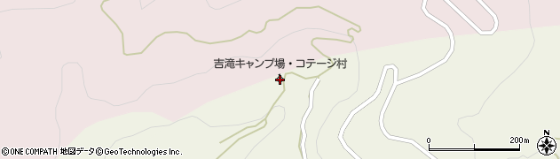吉滝キャンプ場・コテージ村周辺の地図