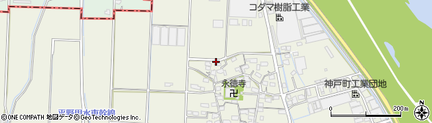 岐阜県神戸町（安八郡）横井周辺の地図