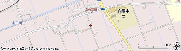 島根県出雲市灘分町（新田前）周辺の地図