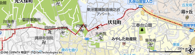 神奈川県横浜市南区伏見町周辺の地図