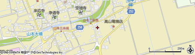 滋賀県長浜市湖北町山本1262-2周辺の地図