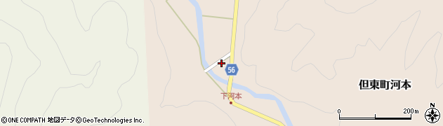 兵庫県豊岡市但東町河本147周辺の地図