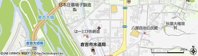 鳥取県倉吉市八屋周辺の地図