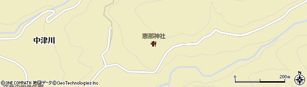恵那神社周辺の地図