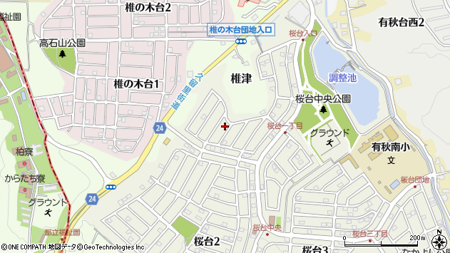 〒299-0127 千葉県市原市桜台の地図