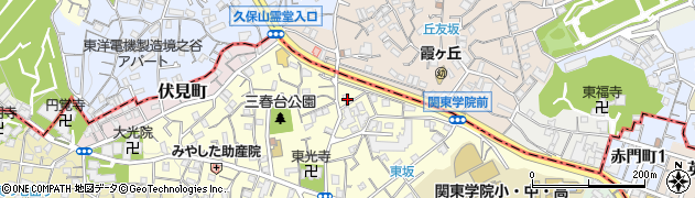神奈川県横浜市南区三春台88周辺の地図