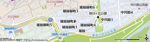 岐阜県岐阜市雄総緑町周辺の地図