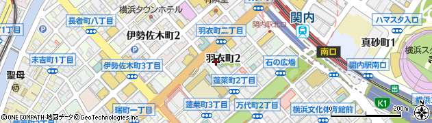 ダイワロイネットホテル横浜関内周辺の地図