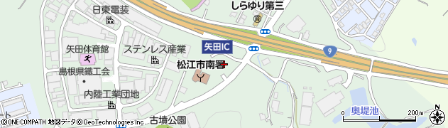 島根県松江市矢田町周辺の地図