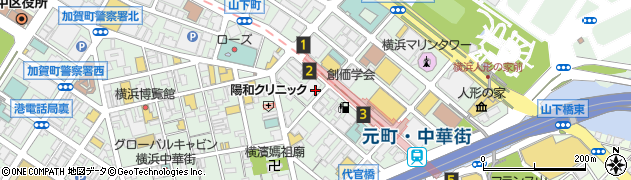 セブンイレブン横浜中華街東門店周辺の地図