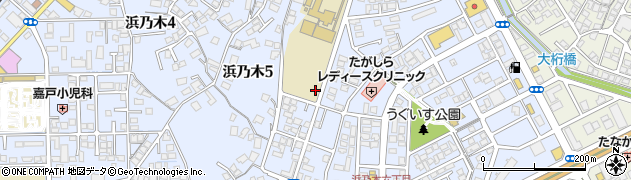 島根県松江市浜乃木周辺の地図