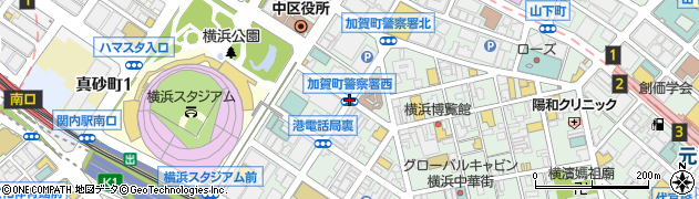 加賀町警察署西周辺の地図